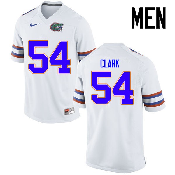 Florida Gators Men #54 Khairi Clark College Football Jersey White